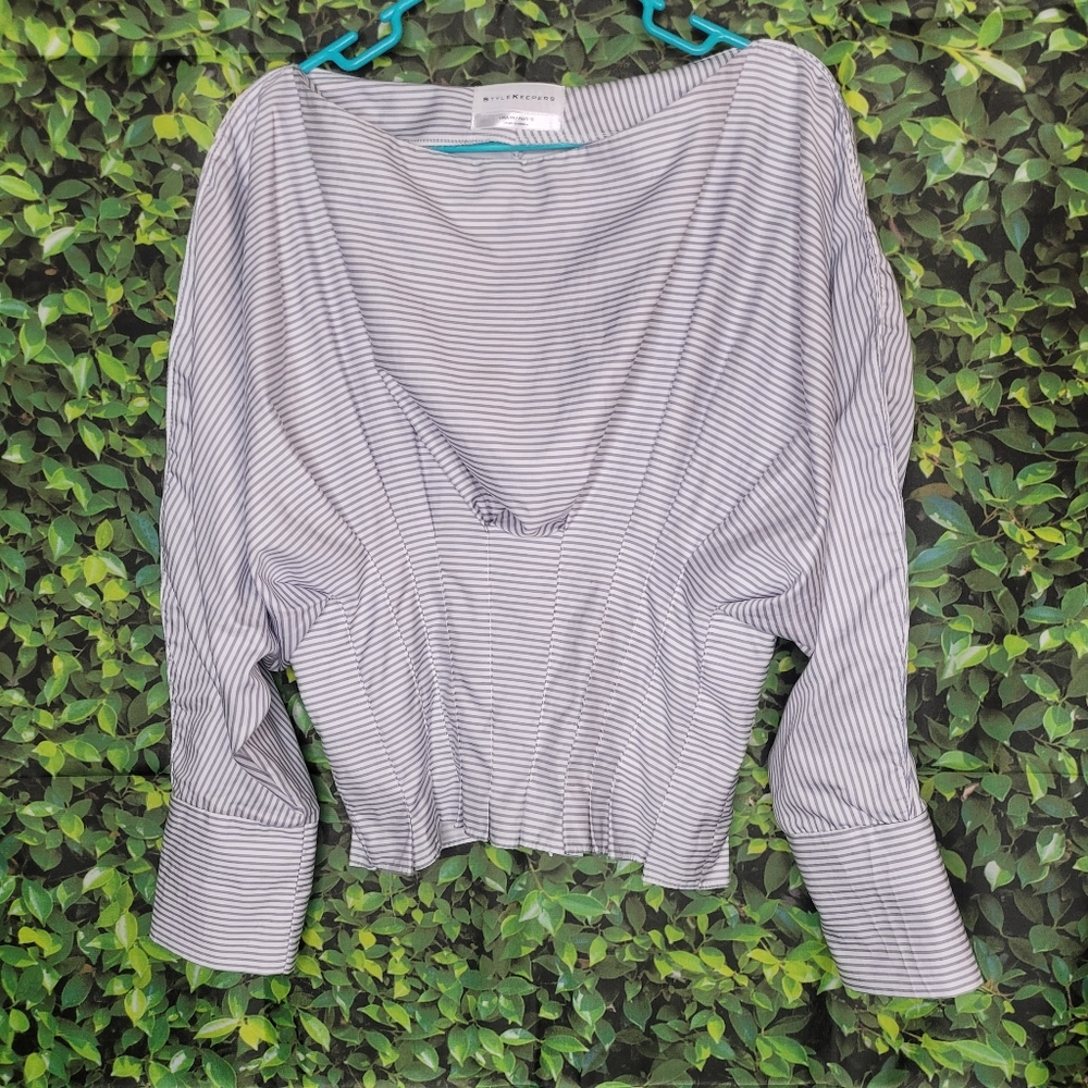 Stylekeepers Top Blouse Stripes Size Medium Casual